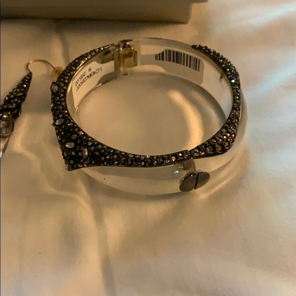 Alexis bittar earrings and bracelet